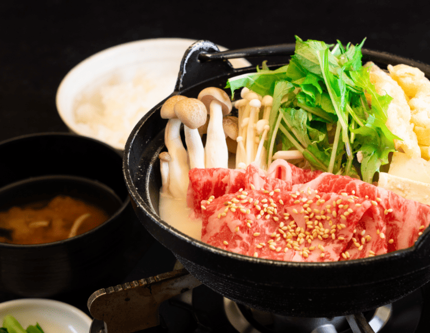 御曹司 きよやす庵 信州牛のゴマ豆乳鍋