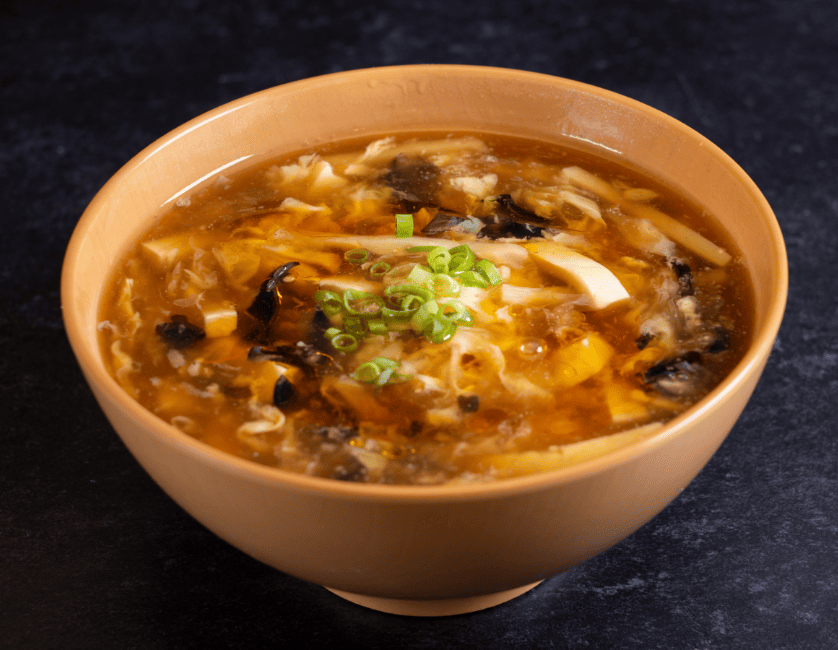 横浜中華街 炒飯専門店 王鼎記 酸辣湯麵（サンラータンメン）セット