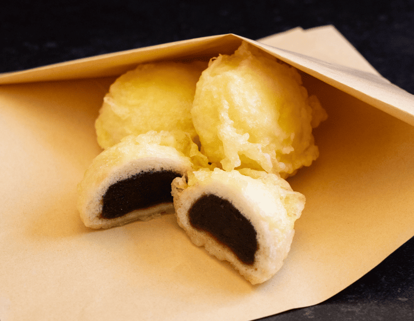 そば蔵 丁子庵 3つの揚げ饅頭