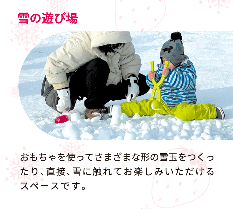 雪の遊び場
