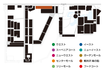 軽井沢 味の街エリアマップ