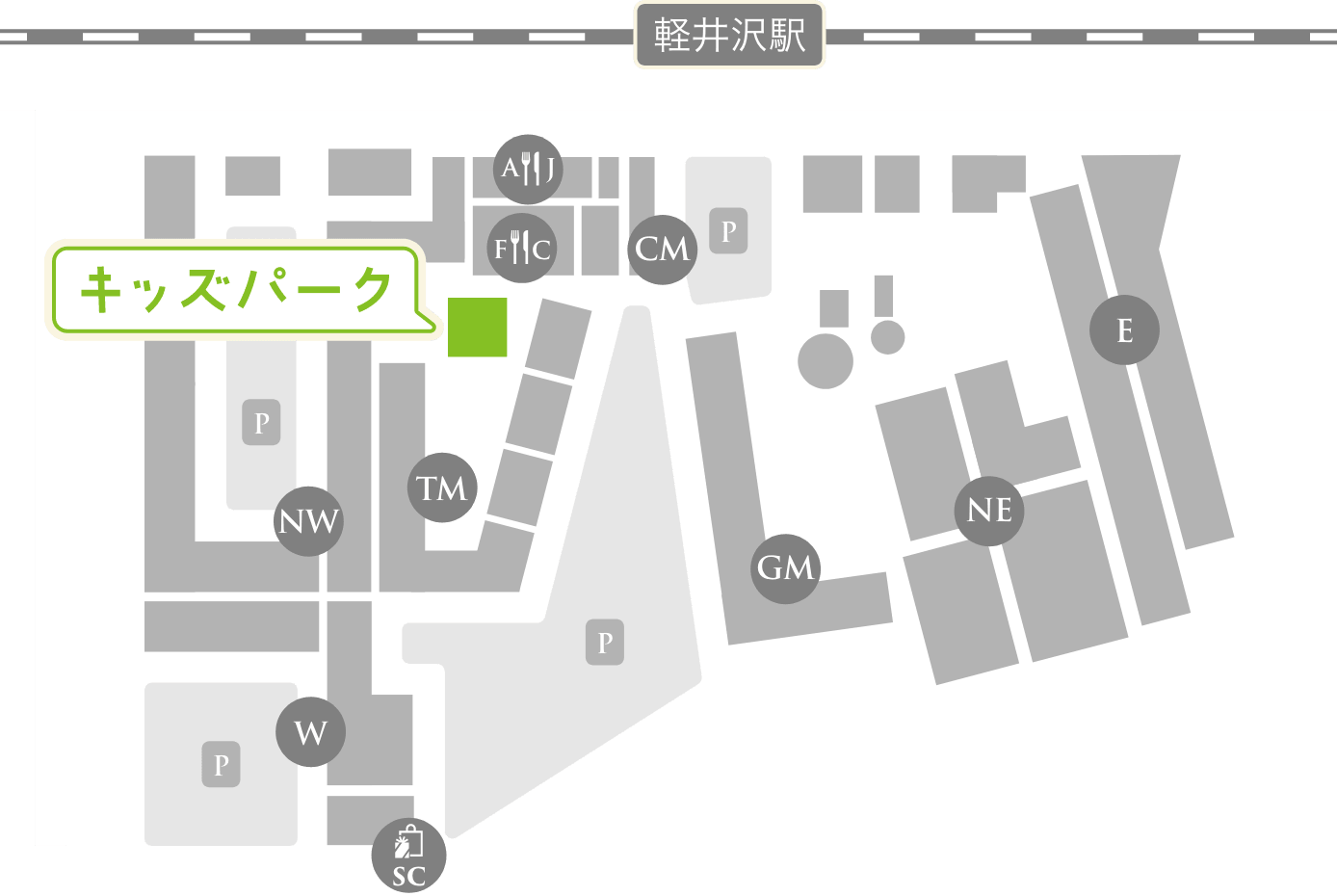 アクセスマップを拡大表示する
