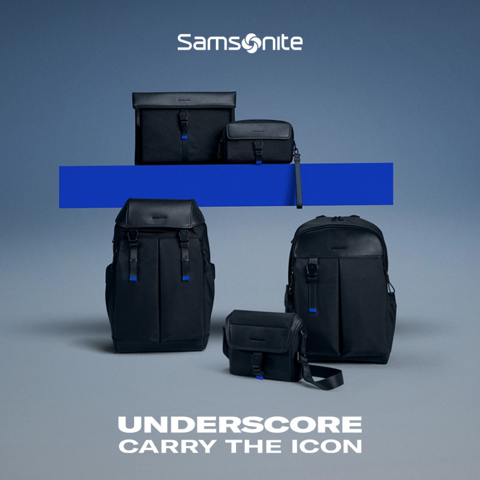 UNDSER SCORE      ブルーのアクセントが映えるビジネスバッグ