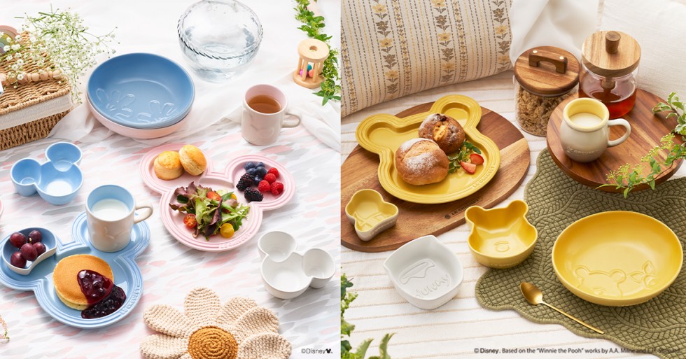 ル・クルーゼから、ミッキーマウスとくまのプーさんデザインのアイテム登場